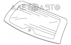 Geamul portierei din spate a portbagajului Honda CRV 12-14 pre-restilizare