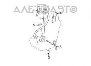 Centura de siguranță pentru șofer Toyota Sequoia 08-16