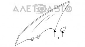 Стекло двери передней правой Acura ILX 13-