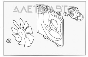 Ansamblu carcasa radiator difuzor dreapta Subaru Forester 19- SK nou original OEM