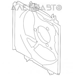 Difuzorul capacului radiatorului gol din dreapta pentru Subaru XV Crosstrek 13-17