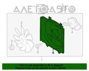 Difuzorul capacului radiatorului gol din dreapta pentru Subaru XV Crosstrek 13-17, nou, original OEM