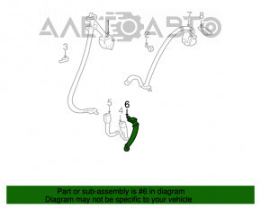 Ремень безопасности задний центр Lexus RX300 98-03