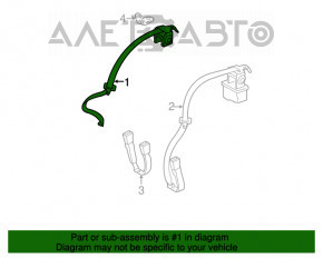 Centura de siguranță spate stânga pentru Toyota Avalon 13-18, culoare neagră.