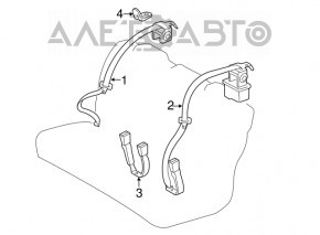 Centura de siguranță spate stânga pentru Toyota Avalon 13-18, culoare neagră.