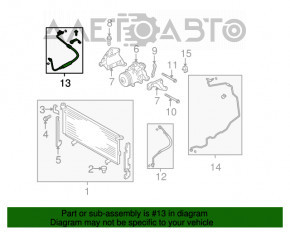 Compresorul de aer condiționat al încălzitorului Subaru Outback 10-14 2.5