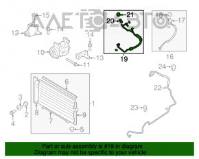 Трубка кондиционера Subaru Forester 08-13 SH