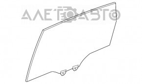 Geamul ușii din spate stânga a Acura MDX 14-20