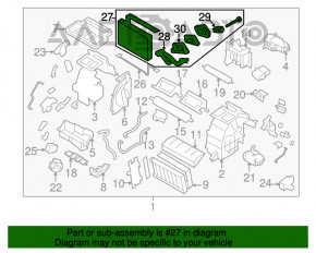 Evaporator Subaru Forester 14-18 SJ manual, cu senzor de temperatură