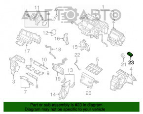 Supapa de încălzire a aerului condiționat pentru Subaru Outback 10-14