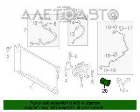 Senzor temperatura aerului ambiental Subaru XV Crosstrek 13-17 nou original OEM