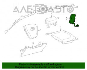 Airbagul de siguranță pentru scaunul din stânga Toyota Rav4 13-18