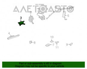 Airbag-ul pasagerului din bordul Lexus RX350 RX450h 10-15 este echipat cu un cartuș de rugină.