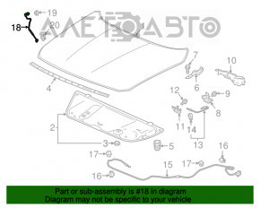 Suportul de capotă pentru Honda Accord 18-22, nou, original