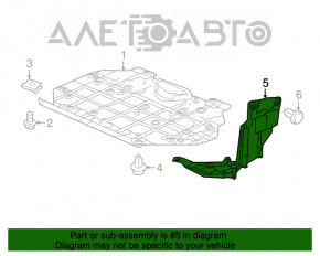 Protecția arcului lateral frontal stânga Honda HR-V 16-22 nou original