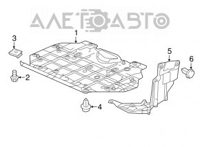 Protecția arcului lateral frontal stânga Honda HR-V 16-22 nou original