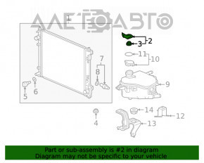 Suport radiator stânga sus Honda Civic X FC 16-21 2.0