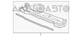 Решетка дворников пластик Honda CRV 12-16