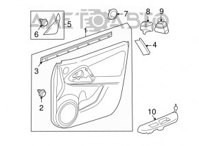 Controlul geamului electric din față dreapta pentru Toyota Rav4 06-12