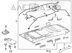 Capota dreapta Toyota Highlander 14-19 gri