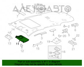 Козырек правый Toyota Rav4 13-18 сер