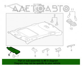 Козырек левый Toyota Camry v55 15-17 usa беж