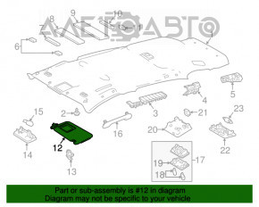 Козырек левый Toyota Rav4 13-18 сер