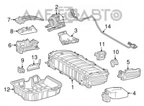 Palet pentru baterie Toyota Prius 50 16-