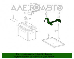 Suportul bateriei asamblat pentru Toyota Highlander 08-13