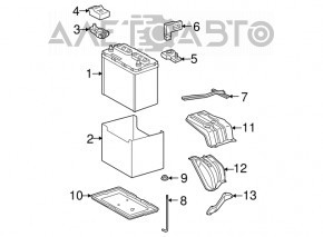 Suport baterie Toyota Rav4 06-12 nou.