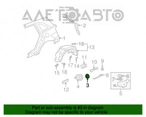 Лючок бензобака Acura MDX 07-13