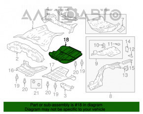 Protecție pentru bara din spate a mașinii Honda Accord 13-17