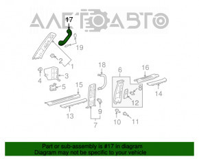 Manerul de pe bara de protecție față pentru Lexus GX470 03-09