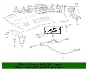 Manerul plafonului stâng Toyota Avalon 13-18 bej