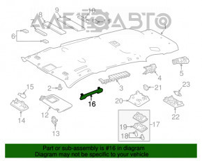 Manerul plafonului din spate dreapta pentru Toyota Rav4 13-18 gri.