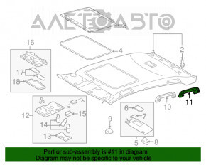 Manerul plafonului dreapta Toyota Avalon gri 05-12