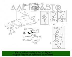 Ручка потолка передняя правая Lexus RX300 RX330 RX350 RX400h 04-09 беж