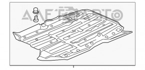 Protecție pentru partea de jos a mașinii Honda HR-V 16-22, zgâriată, uzată.