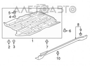 Protecție pentru partea de jos a mașinii, față Honda HR-V 16-22