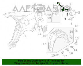 Замок лючка бензобака Honda Civic X FC 16-21