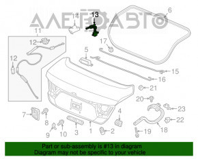 Capacul portbagajului Honda Accord 18-22