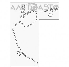 Трос открывания замка багажника Honda Civic X FC 16- 4d