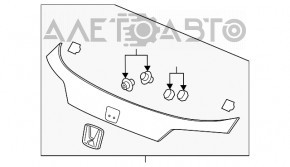 Capac portbagaj Honda HR-V 16-22 cu emblema