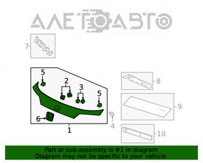 Capac portbagaj Honda HR-V 16-22 cu emblema