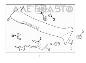 Spoilerul portbagajului Honda HR-V 16-22