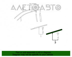 Decorație inferioară ușii față stânga Toyota Avalon 05-10