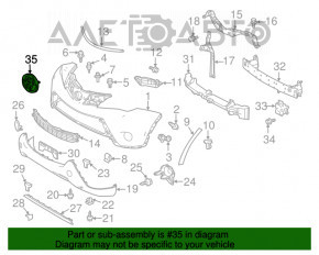 Emblema grilei radiatorului din fața Toyota Rav4 13-15