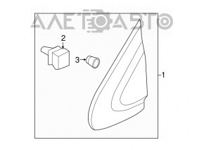 Capac triunghiular aripa fata stanga Honda CRV 17-22 nou OEM original