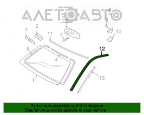 Capota stângă a acoperișului Lexus GX470 03-09