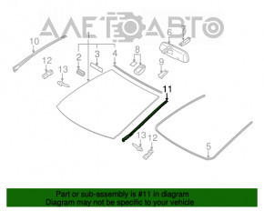 Garnitură parbriz stânga Lexus CT200h 11-17